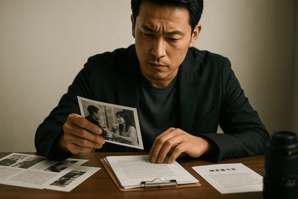 仕草を見抜いた後にすべきこと（証拠収集・対話・探偵利用）