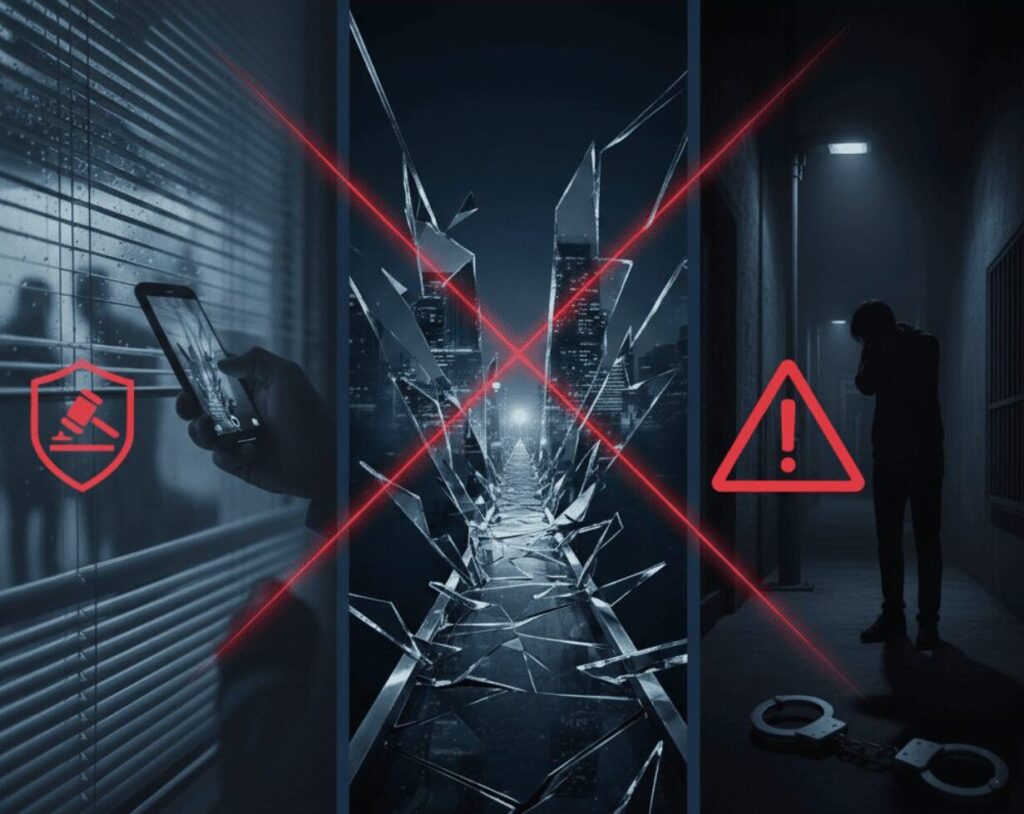 自己調査が伴う法的リスクと危険性を警告。