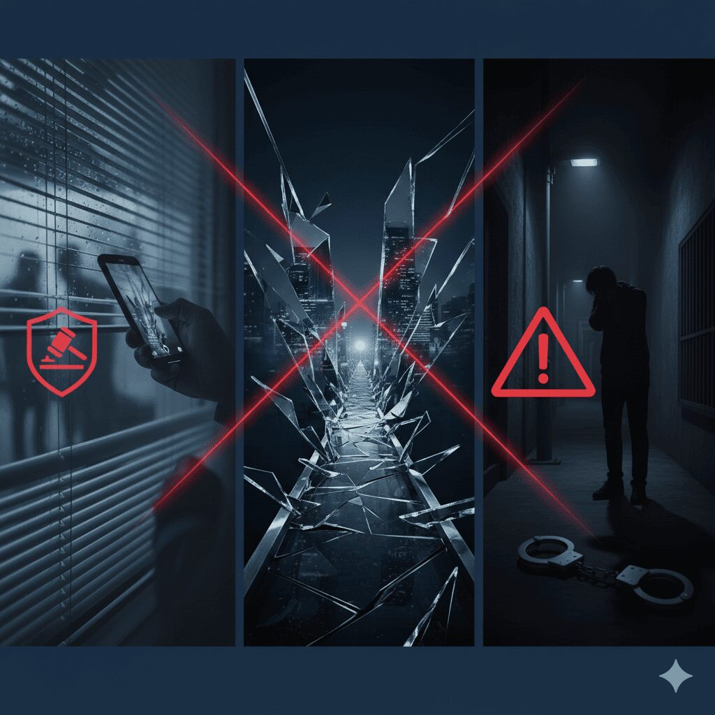 自己調査が伴う法的リスクと危険性を警告。