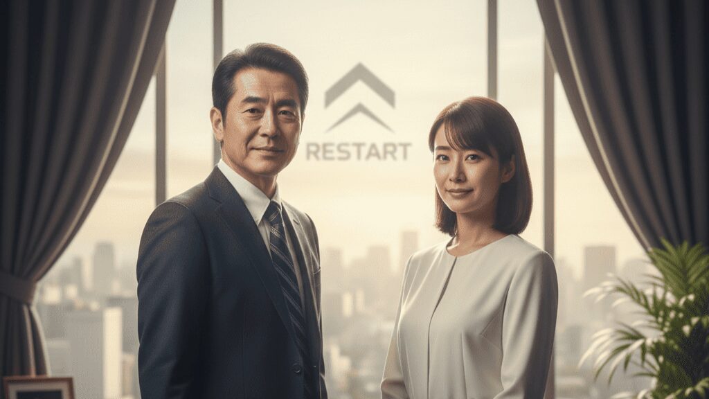 悩みが解決し、新しい人生をスタートさせる希望のイメージ。