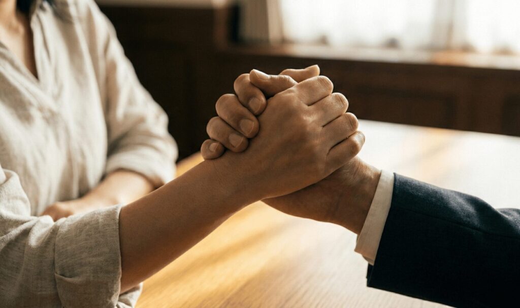 依頼者と探偵事務所の強い絆とサポートの象徴