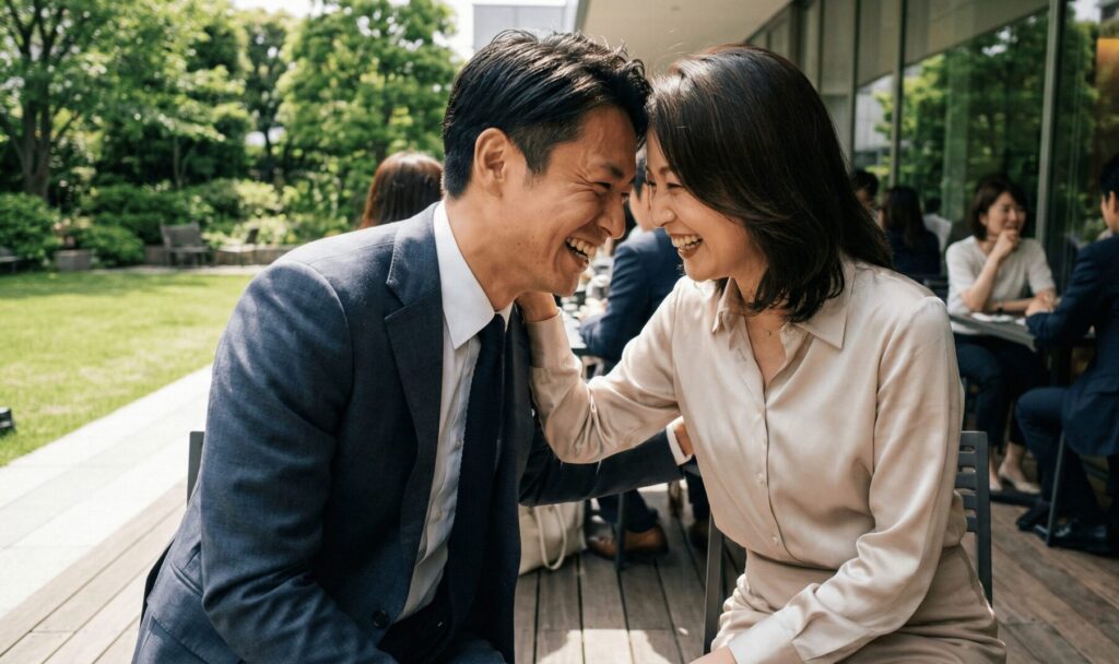 高輪エリアで密会する同級生の不倫カップル