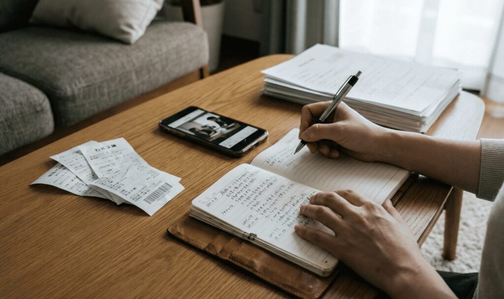 浮気の証拠をまとめるセルフチェックリストと女性