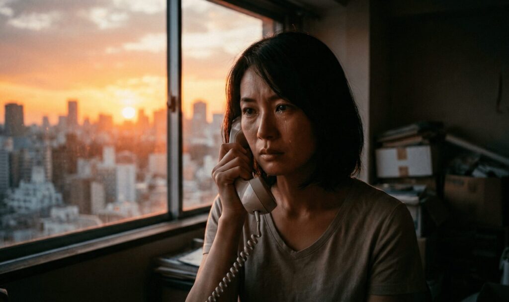 探偵への相談を決意する女性の表情