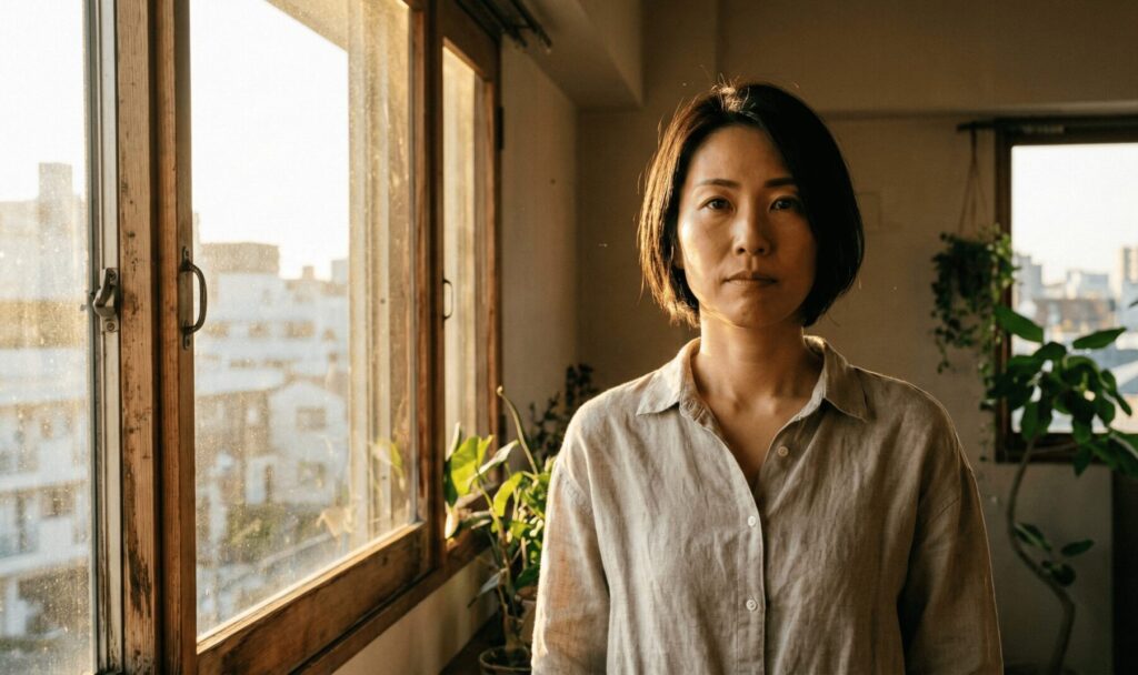 浮気の確信を得て新しい未来へ歩き出す決意をする女性