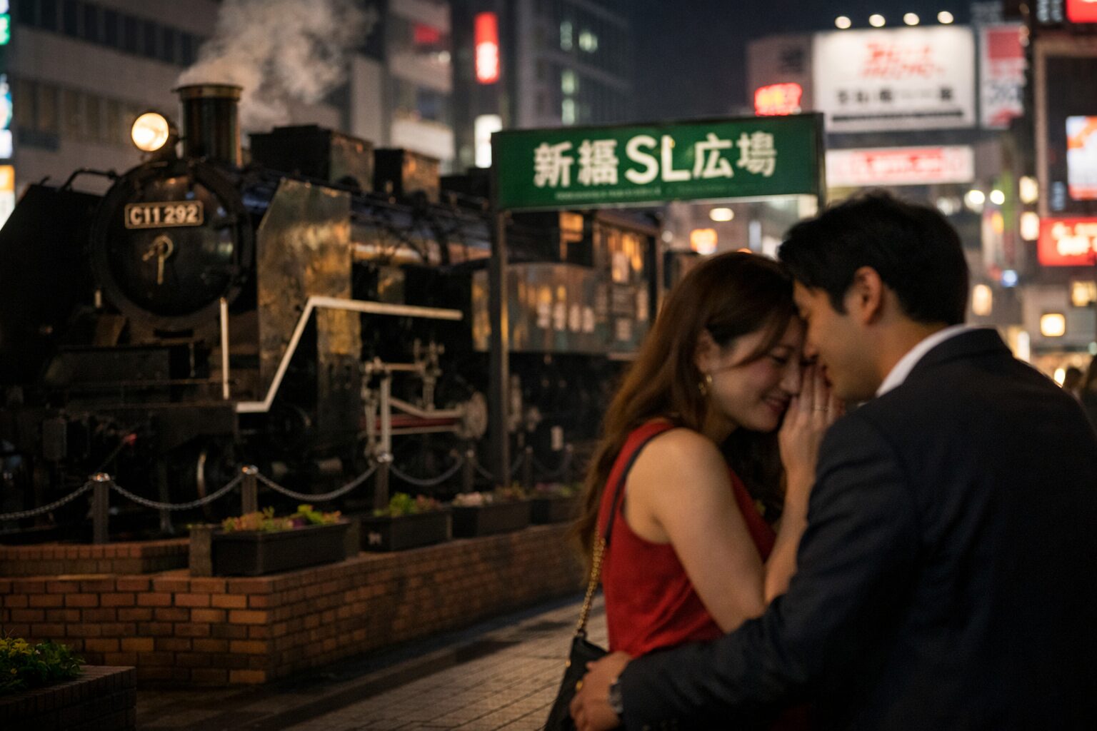 新橋SL広場での秘密のひととき