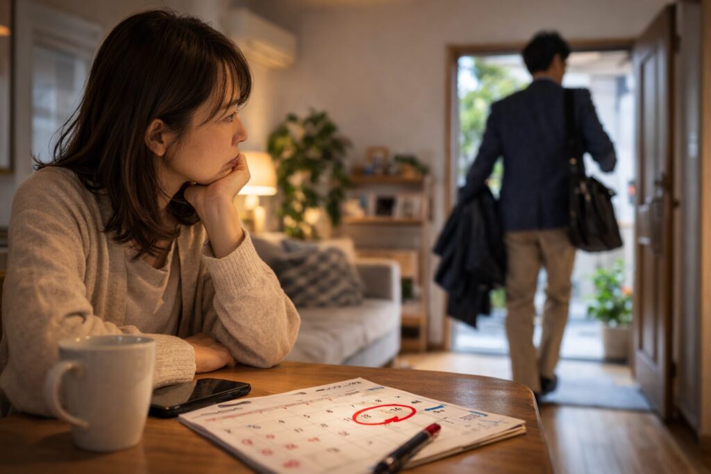 秘密の出発と不安な視線