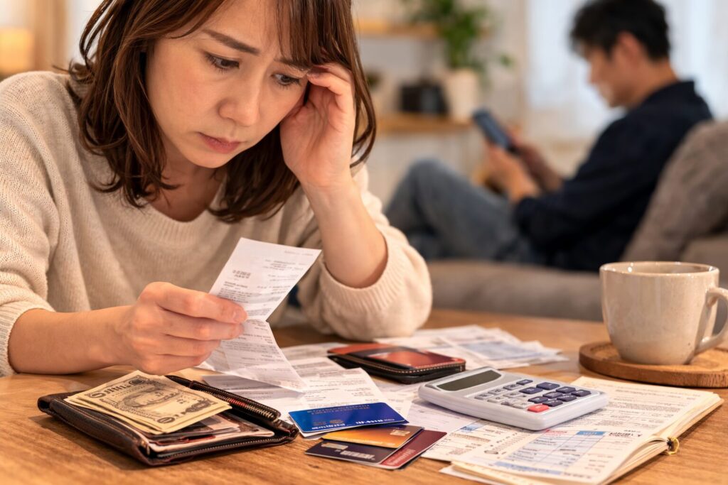 家計の心配と不安