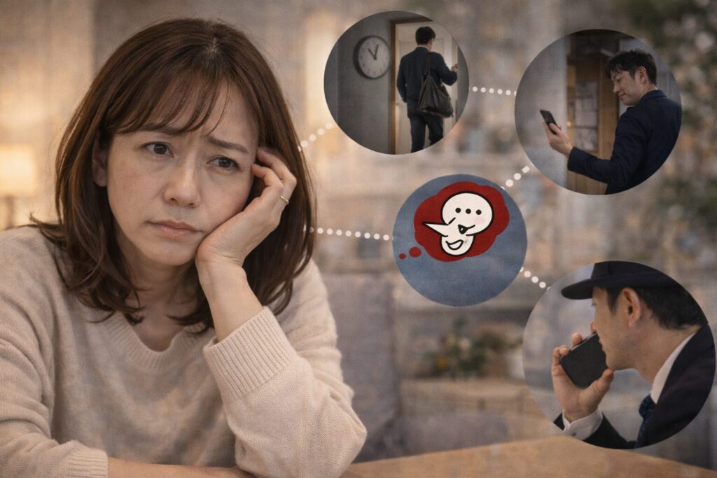 心配する妻と疑念の兆し
