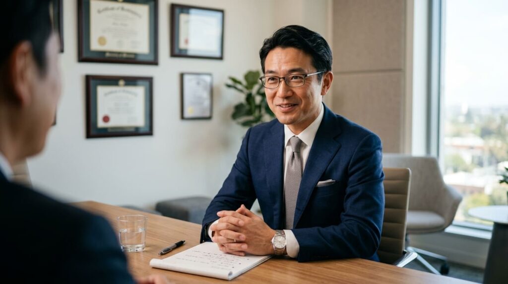 公安委員会の届出や実績について丁寧に説明を行う信頼できる探偵事務所の相談員