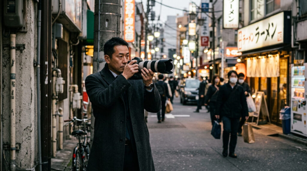 裁判で通用する決定的な証拠写真を安全に撮影するプロの探偵による浮気調査