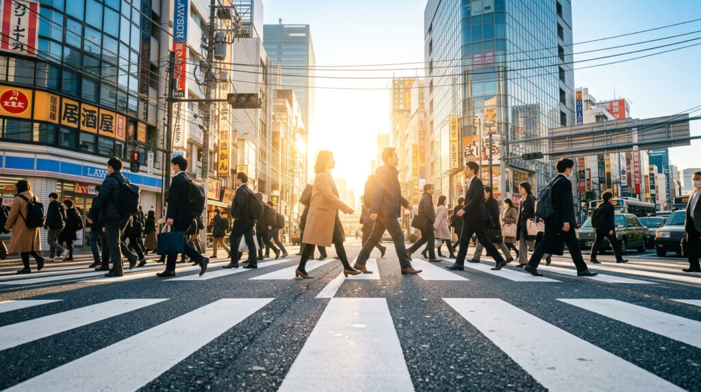 明るい未来へ向けて新しい一歩を踏み出すイメージ