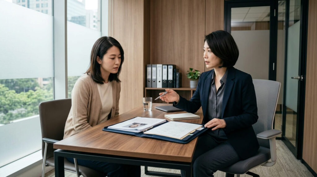 専門的な調査や相談を行っている探偵事務所のイメージ