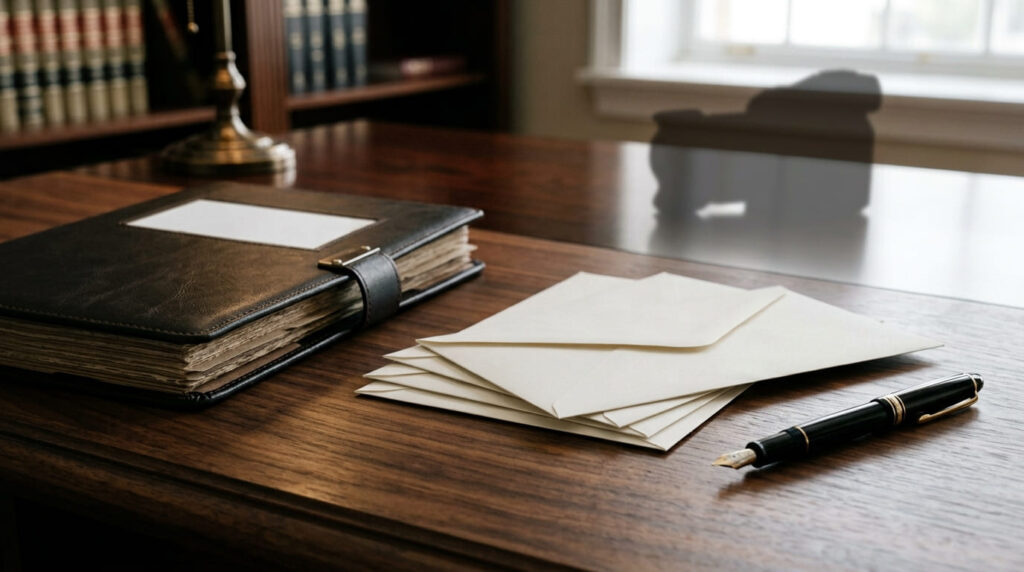 法的な不貞行為の立証に使われる調査報告書と法的書類のイメージ