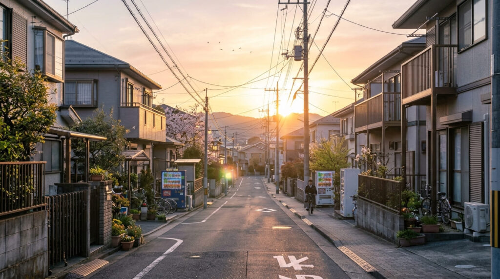 不安が解消され円満な新生活を迎える未来を象徴する明るい街並みの風景