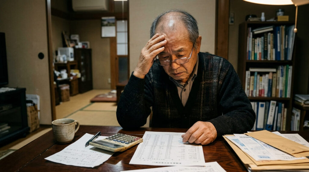 子どもの結婚相手の金銭面や借金への不安から頭を抱える日本人の父親
