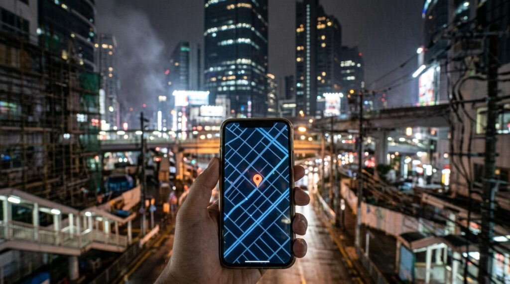 GPSの位置情報だけでは不貞行為の証拠にならない限界を示す画像
